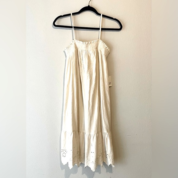 NWT A.N.A  A NEW APPROACH OASIS CONVO SUMMER DRESS CREAM SM - Picture 1 of 8